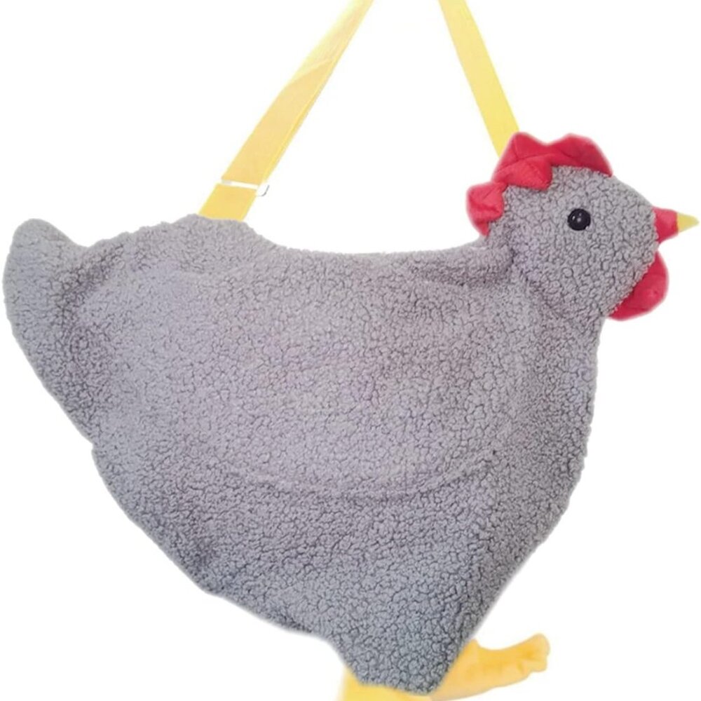 Chicken Purse Chicken Bag Fluffy Hen Crossbody Bag Plush Handbags Cartoon Should